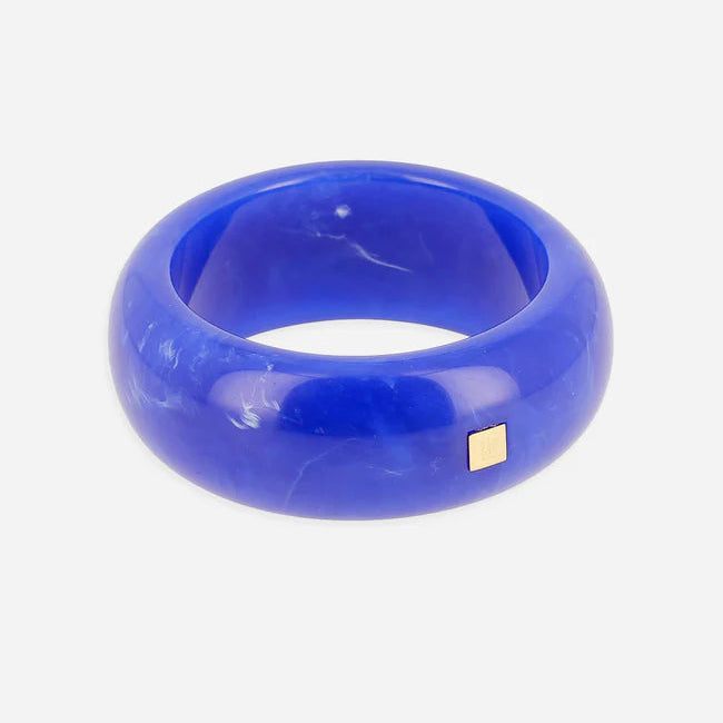 Jonc Poliu large résine colorée bracelet épais femme tendance Divinity Sète
