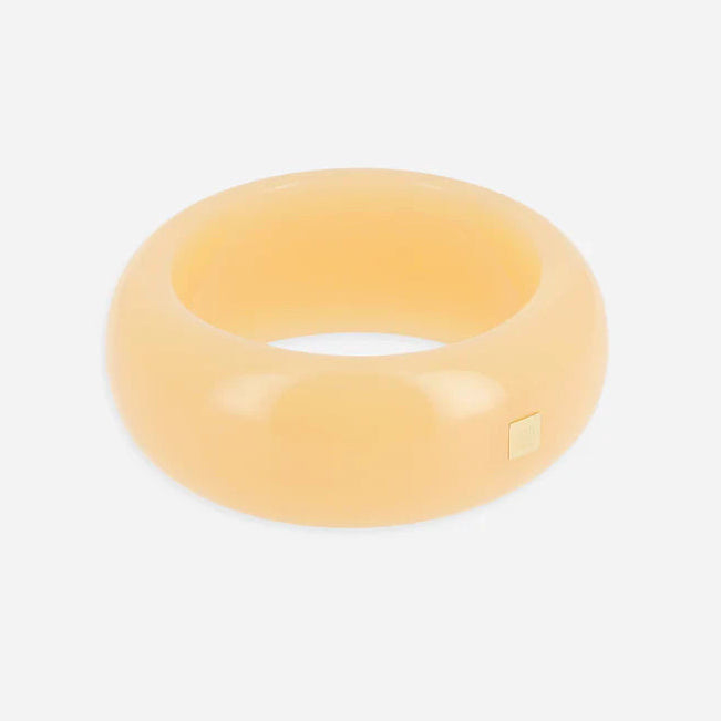 Jonc Poliu large résine colorée bracelet épais femme tendance Divinity Sète