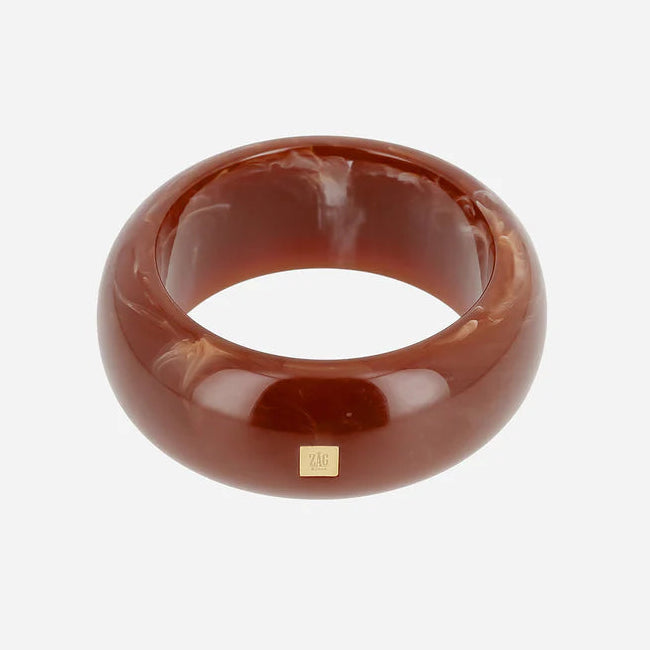 Jonc Poliu large résine colorée bracelet épais femme tendance Divinity Sète