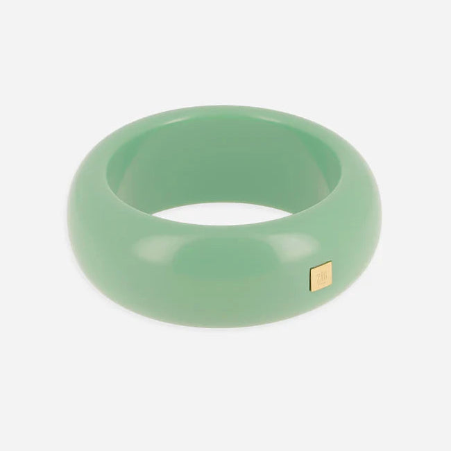 Jonc Poliu large résine colorée bracelet épais femme tendance Divinity Sète