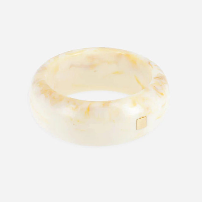 Jonc Poliu large résine colorée bracelet épais femme tendance Divinity Sète