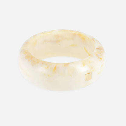 Jonc Poliu large résine colorée bracelet épais femme tendance Divinity Sète