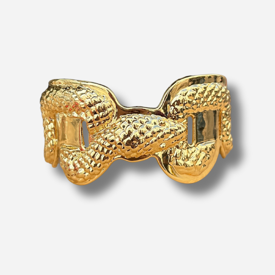 Manchette serpent Annee doré argent manchette interchangeable femme