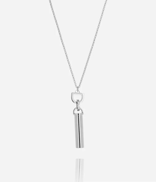 Collier Baia ZAG pendentif capsule ouvrable acier inoxydable bijou personnalisable Divinity Sète