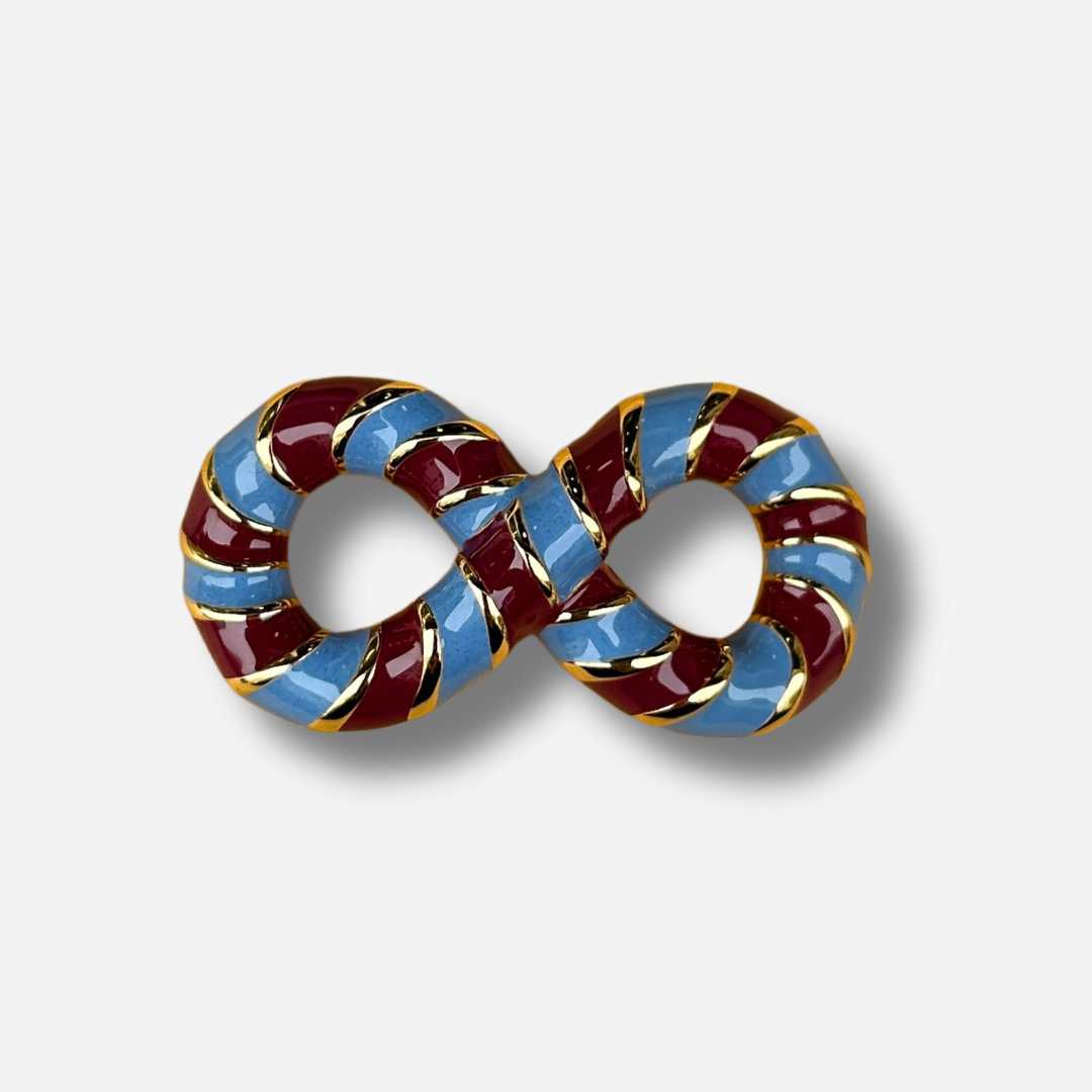 Ornement BIM Annee bordeaux bleu dore accessoire foulard bracelet