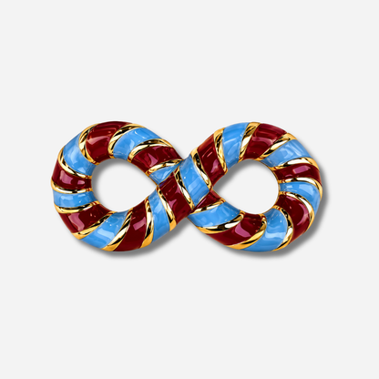 Ornement BIM Annee bordeaux bleu dore accessoire foulard bracelet