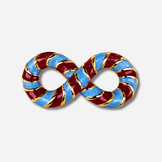 Ornement BIM Annee bordeaux bleu dore accessoire foulard bracelet