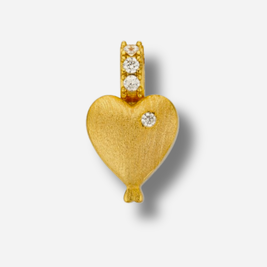 Pendentif Little Twin Hearts Gold MYA BAY deux cœurs dorés pour collier Torque
