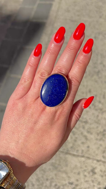 BAGUE - LAPIS LAZULI ARGENT 925