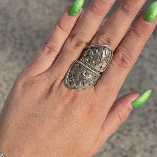 Bague Tribu 1 réglable en argent 925 pour femme – Divinity Sète
