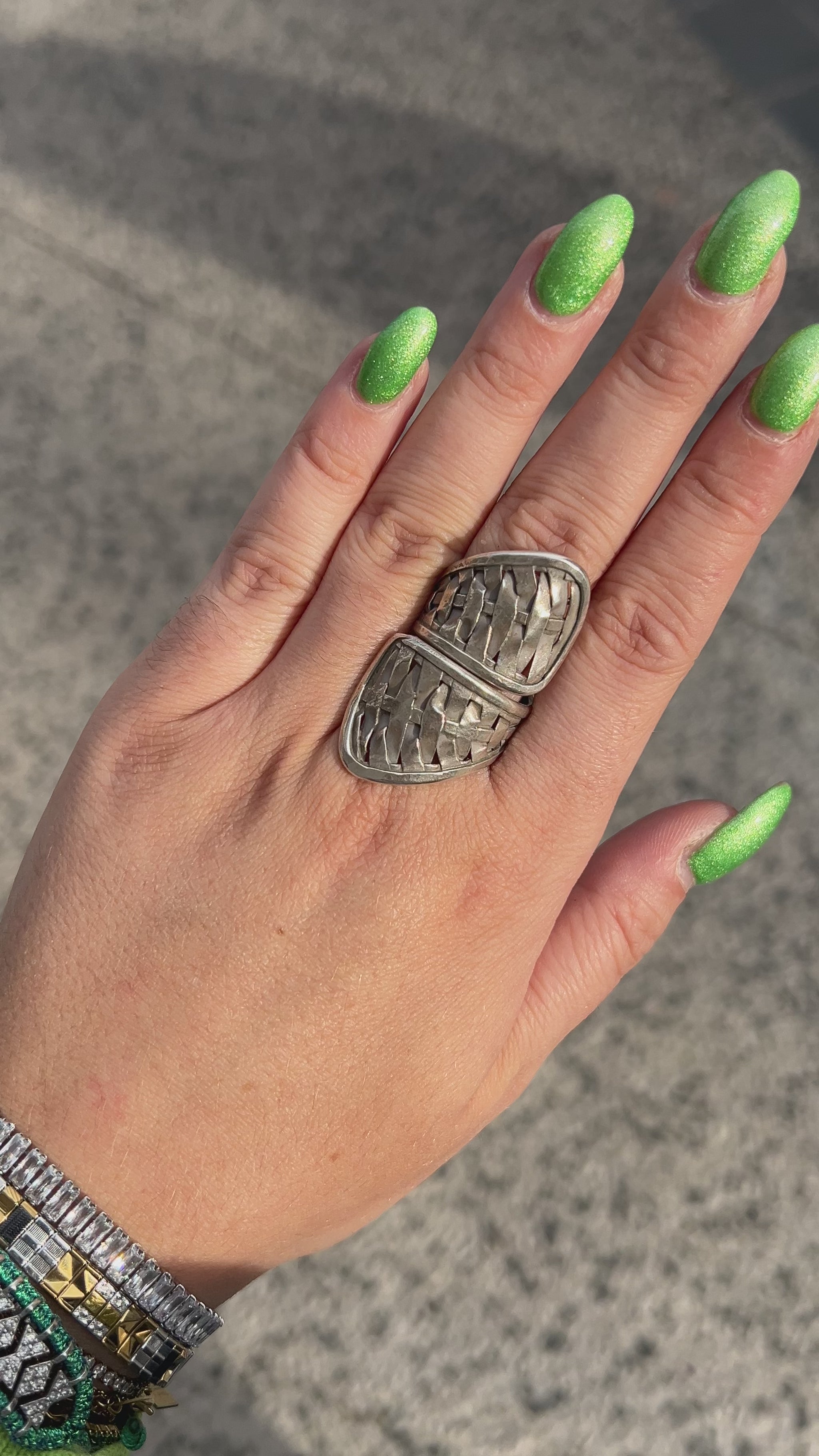 Bague Tribu 1 réglable en argent 925 pour femme – Divinity Sète