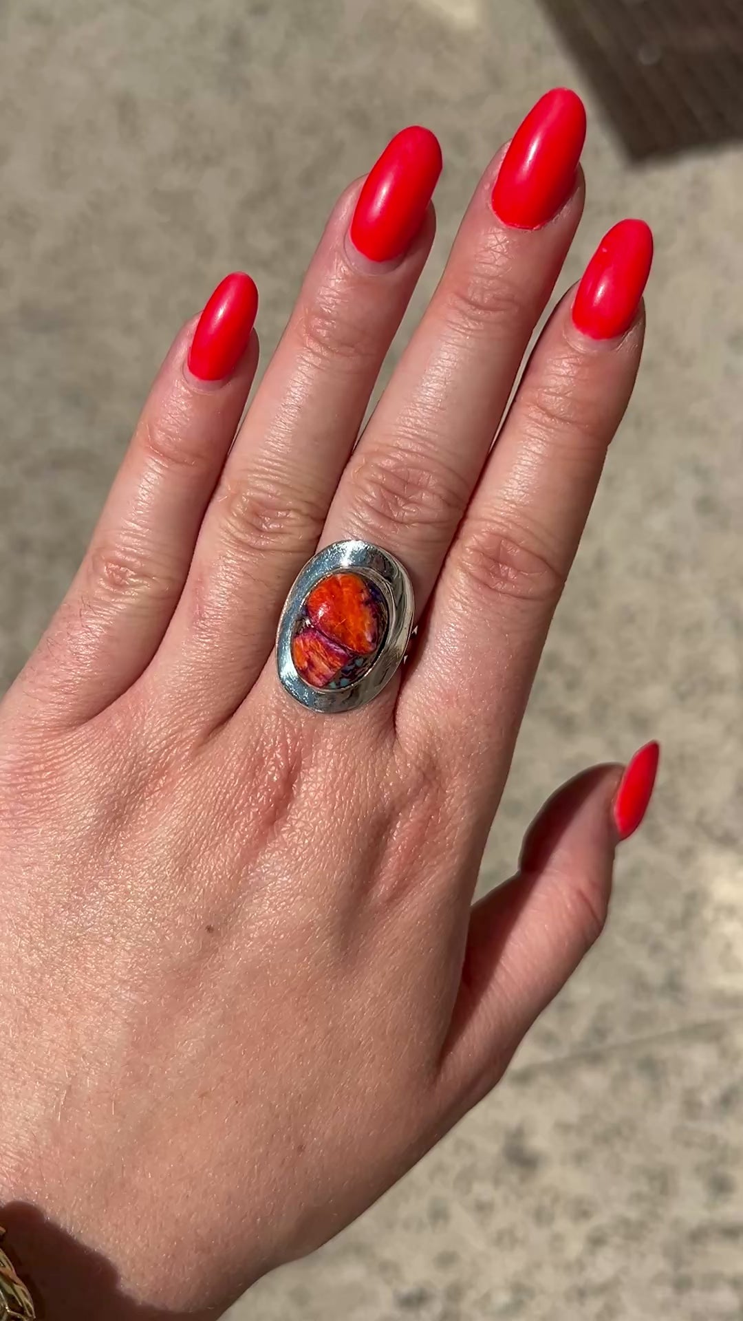 Bague Pink Dahlia bijou coloré argent massif
