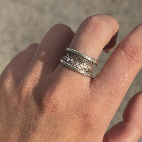 Bague Tribu 7 réglable en argent 925 pour femme – Divinity Sète
