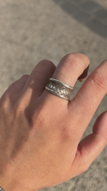 Bague Tribu 7 réglable en argent 925 pour femme – Divinity Sète
