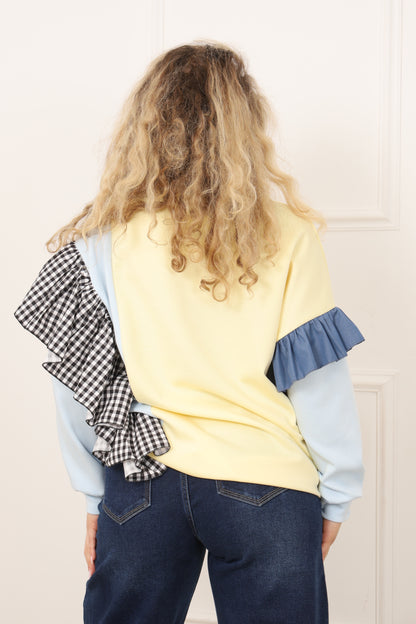 Pull femme vue de dos