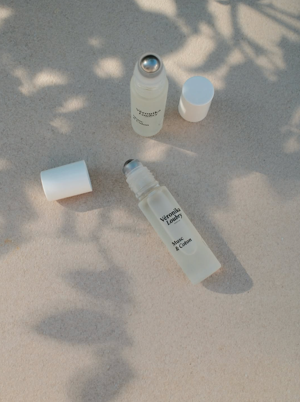 Roll-on parfumé Musc & Coton Véronika Loubry 10 ml aux notes de fleur de coton, musc et vanille