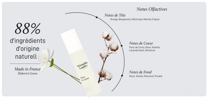 Roll-on parfumé Musc & Coton Véronika Loubry 10 ml aux notes de fleur de coton, musc et vanille