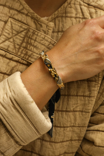 Ruban fin Annee motif cerf style bohème chic