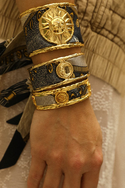 Ruban fin Annee motif cerf style bohème chic