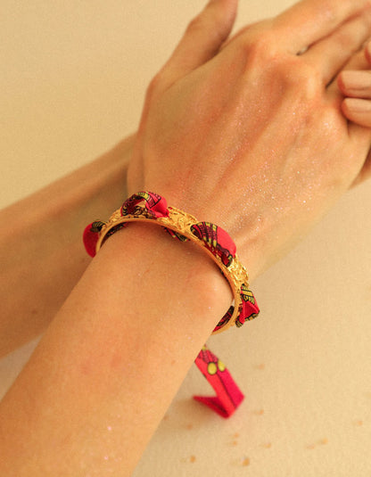 Ruban fin Annee motif coquillage colore ete