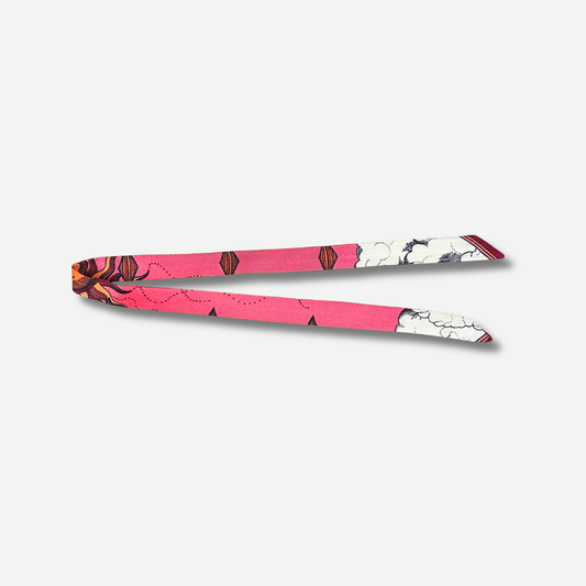 Ruban 1 cm Le Temps Passe neutre foulard ultra fin bijou manchette femme
