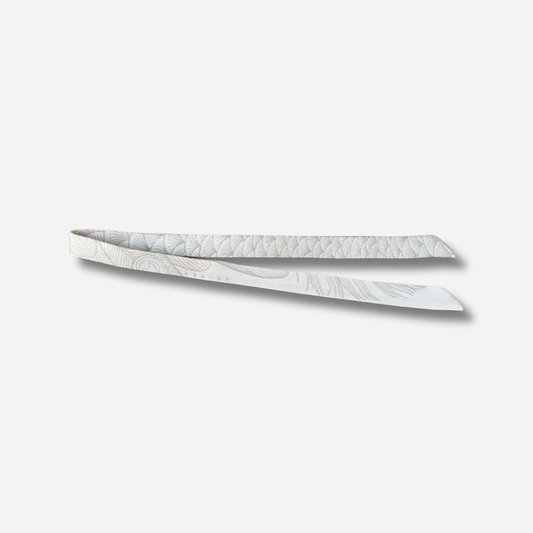 Ruban 1 cm paon blanc manchette femme Annee