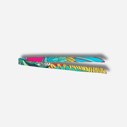 Ruban 1 cm perroquet colore manchette femme Annee