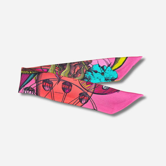 Ruban 4 cm La Fete flashy foulard coloré bijou manchette femme