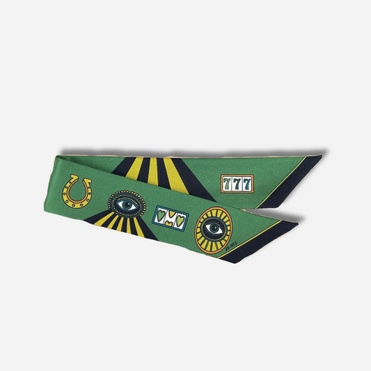 RUBAN 4 CM - LUCKY YOU VERT