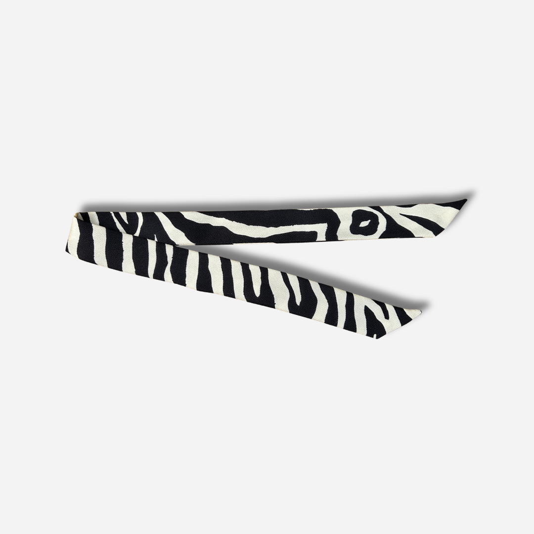 RUBAN 2 CM - ZÈBRE NOIR ET BLANC