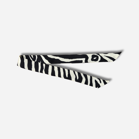 RUBAN 2 CM - ZÈBRE NOIR ET BLANC