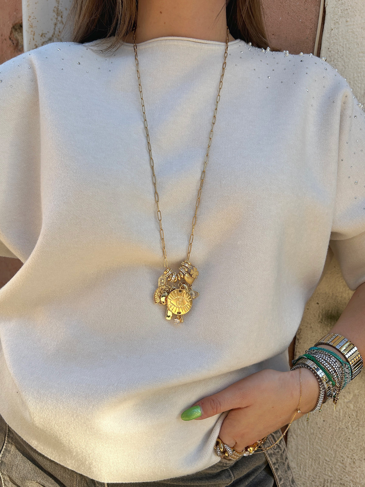COLLIER - SAUTOIR GRIGRI GOLD