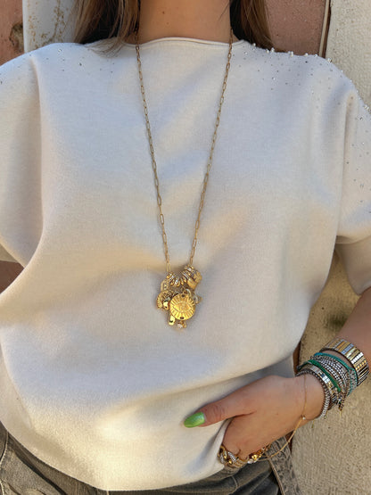 COLLIER - SAUTOIR GRIGRI GOLD